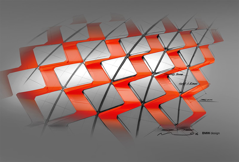 BMW VISION NEXT 100, Designzeichnung