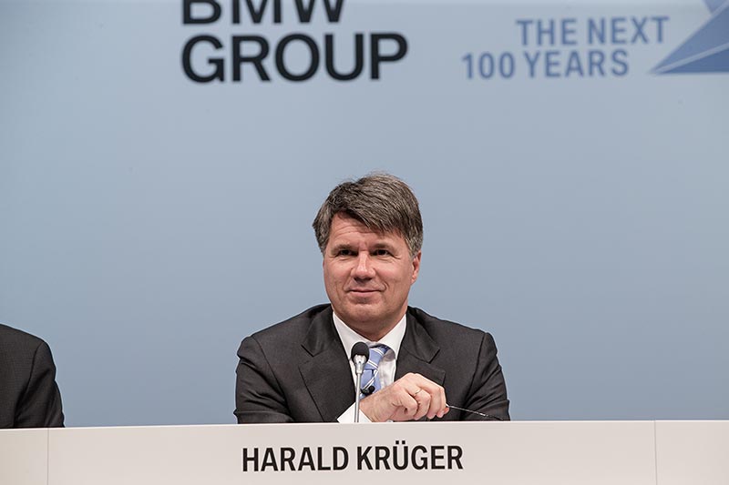 BMW Group Bilanzpressekonferenz am 16.03.2016 in der BMW Welt in Mnchen: Harald Krger, Vorsitzender des Vorstands der BMW AG