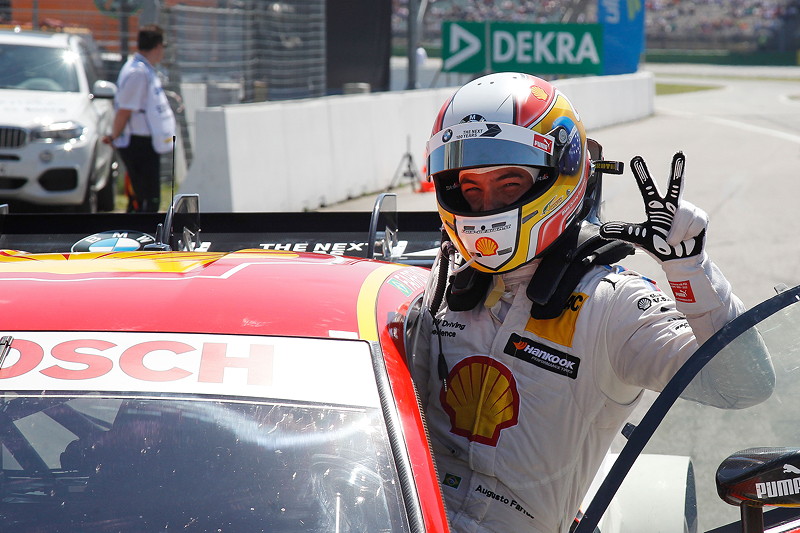 Hockenheim, 8. Mai 2016. Zweiter Platz Fahrer im Qualifying, Augusto Farfus (BR) im Shell BMW M4 DTM.