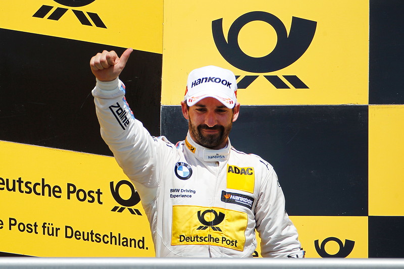 Hockenheim, 8. Mai 2016. Rennen 2, Zweiter Platz Fahrer Timo Glock, BMW Werksfahrer.