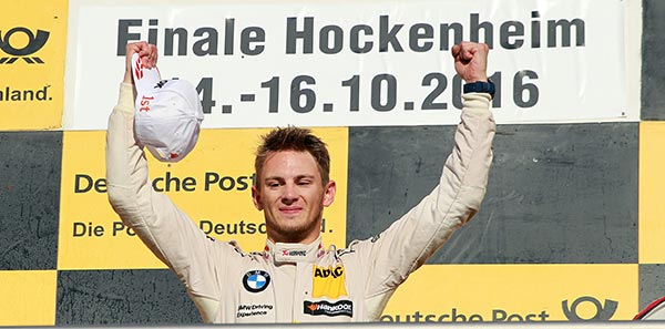 Hockenheim, 16. Oktober 2016. DTM Rennen 18, DTM Champion 2016 Marco Wittmann, BMW Werksfahrer.