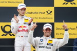 Moskau (RU), 21. August 2016, DTM-Rennen 12, Gewinner Marco Wittmann und drittplatzierter Fahrer Bruno Spengler (CA).