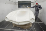 Restaurierung Elvis' BMW 507 - Lackieren.