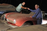 Elvis' BMW 507. Abholung und &Uuml;bergabe in Jack Castors Garage im Jahr 2014.