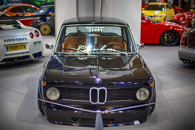 BMW 2002 tii (E10), Baujahr 1973, ausgestellt in der tuninigXperience, Essen Motor Show 2016