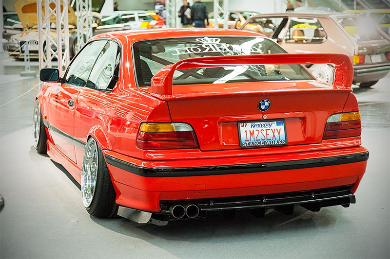 BMW 328i Coup (E36), mit aufflligem Heckspoiler