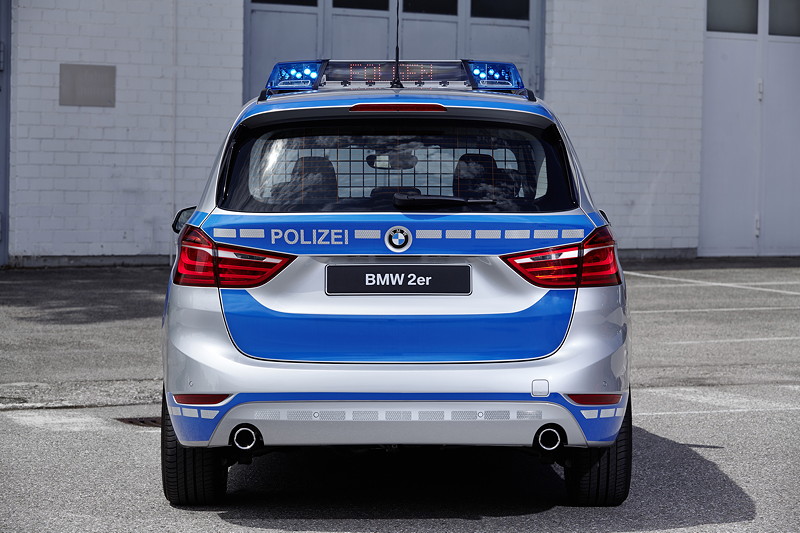 BMW auf der GPEC 2016: BMW 220d xDrive Gran Tourer als Polizeiauto