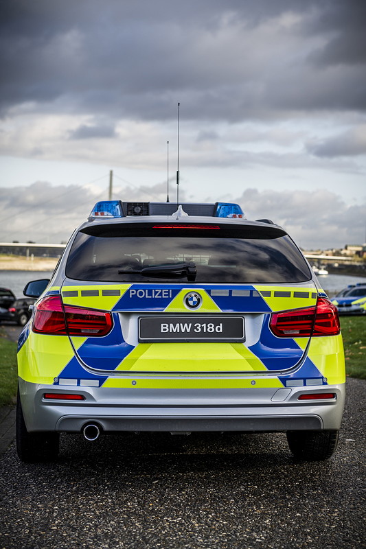 BMW auf der GPEC 2016: BMW 318d Touring als Polizeiauto