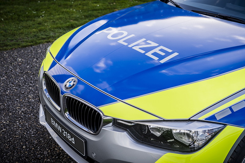 BMW auf der GPEC 2016: BMW 318d Touring als Polizeiauto