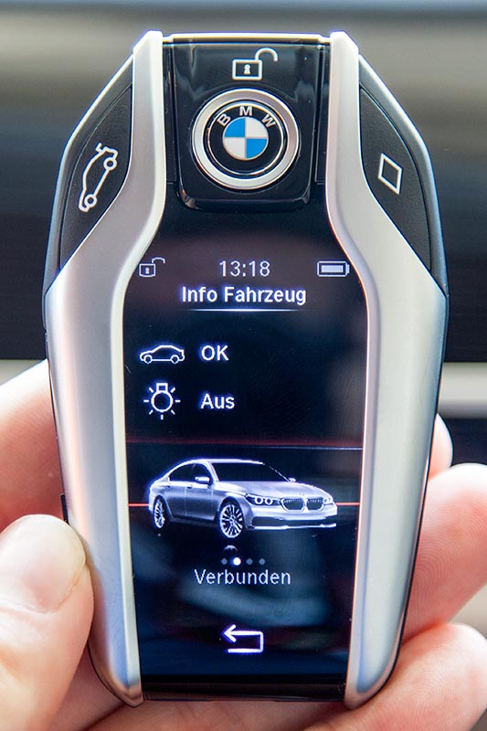 BMW 740Le xDrive iPerformance, serienm��iger Display Key.