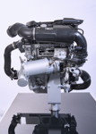 Weiterentwickelter BMW TwinPower Turbo 3-Zylinder Benzinmotor.