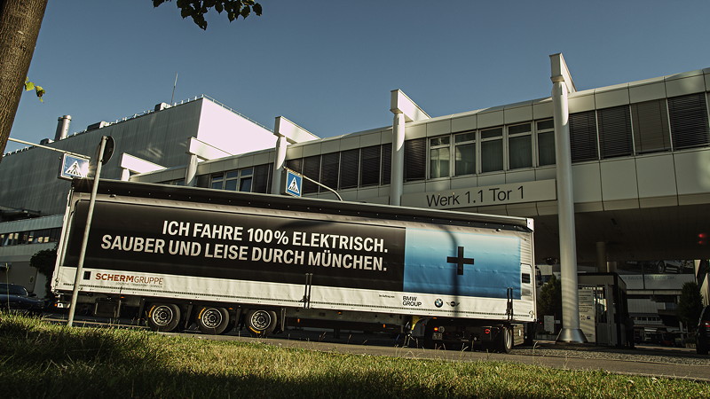 Einsatz eines Elektro-LKW im werksnahen Lieferverkehr des BMW Group Werk Mnchen