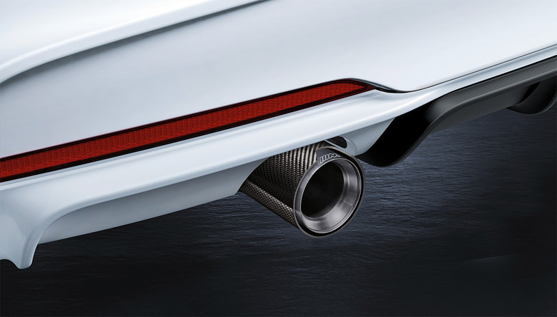 BMW 3er Limousine (F30), BMW M Performance, Schalld�mpfer-System, Endrohrblenden Carbon.