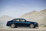 Mercedes-Benz E-Klasse, E 350 e, EXCLUSIVE, kallaitblau, Leder sattelbraun/macciato