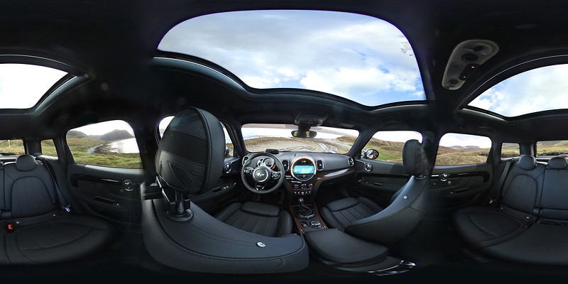 MINI Countryman, Panoramablick in den Innenraum