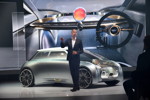 'Iconic Impulses. The BMW Group Future Experience'. Weltpremiere MINI VISION NEXT 100. Pressekonferenz im Roundhouse in London am 16. Juni 2016. Anders Warming.