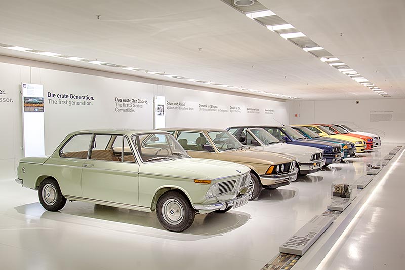 BMW 3er Ausstellung im BMW Museum: Basis des Erfolgs.