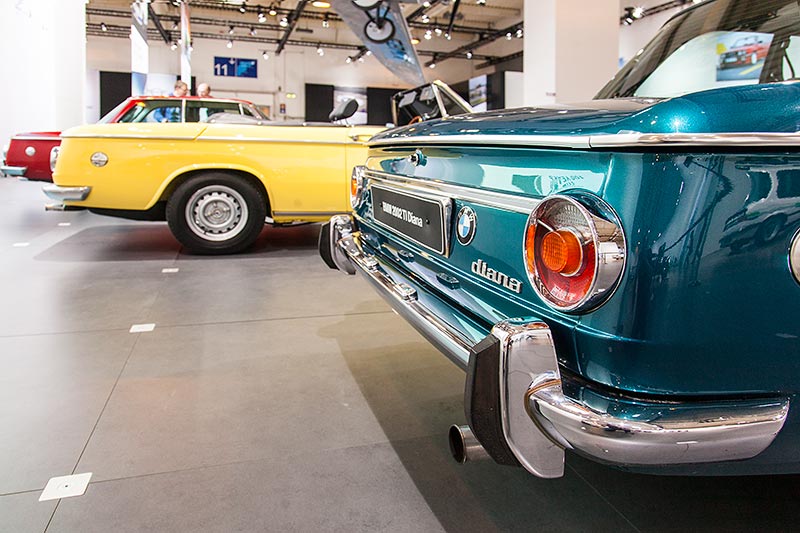 BMW 2002 TI Diana, die 02er Reihe feiert auf der Techno Classica 50. Geburtstag
