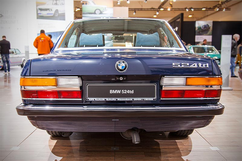 BMW 524td, Baujahr 1984, Stckzahl: 74.602, ehemaliger Neupreis: 32.300 DM