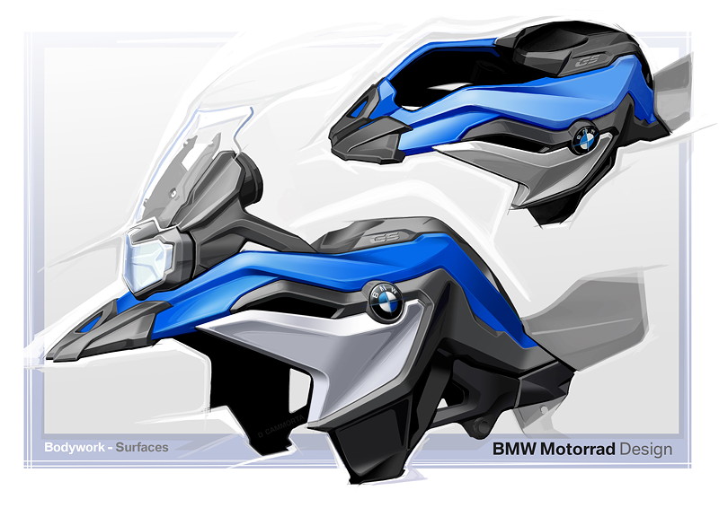 BMW F 850 GS, Designzeichnung