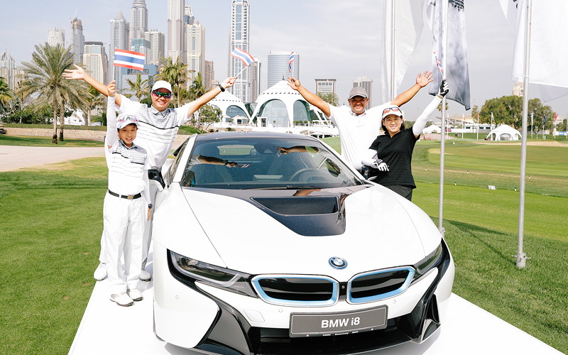BMW Golf Cup International Weltfinale 2016 in Dubai. Team Thailand.