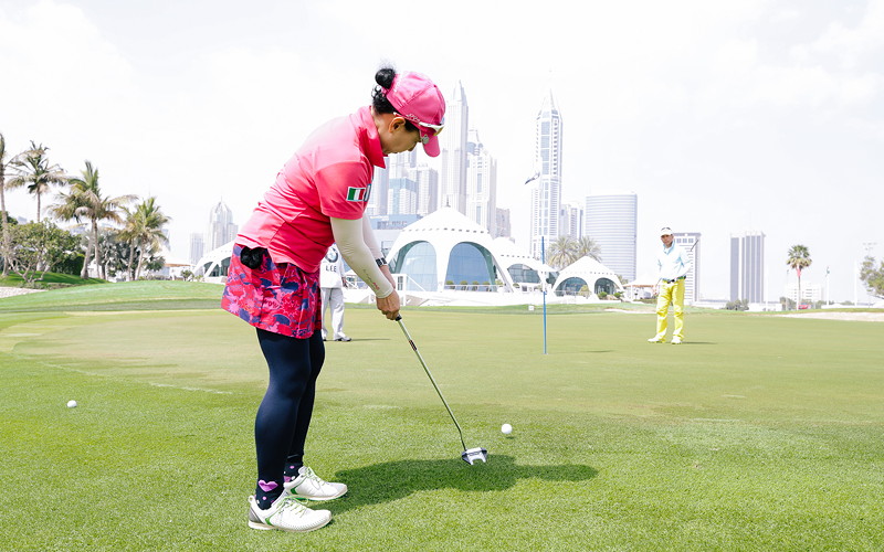 BMW Golf Cup International Weltfinale 2016 in Dubai.Tsung Hui Lee (Taiwan).