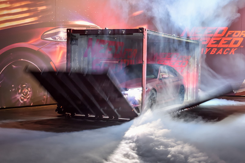 Weltpremiere des neuen BMW M5 in Need for Speed  Payback von Electronic Arts am 21.08.2017 auf der GamesCom in Kln.