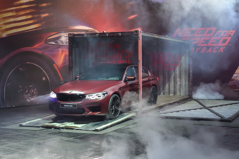 Weltpremiere des neuen BMW M5 in Need for Speed  Payback von Electronic Arts am 21.08.2017 auf der GamesCom in Kln.