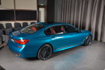 BMW M760Li Individual (G12) in 'Long Beach Blue' in Abu Dhabi.