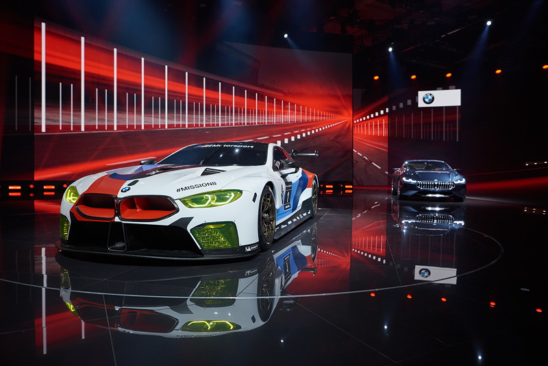 BMW Motorsport Pressekonferenz, IAA, BMW M8 GTE, BMW Concept 8 Series. 