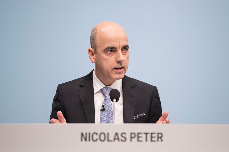 Bilanzpressekonferenz der BMW Group am 21.03.2017 in der BMW Welt in Mnchen: Dr. Nicolas Peter, Mitglied des Vorstands der BMW AG, Finanzen