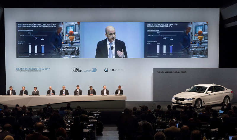 Bilanzpressekonferenz der BMW Group am 21.03.2017 in der BMW Welt in München