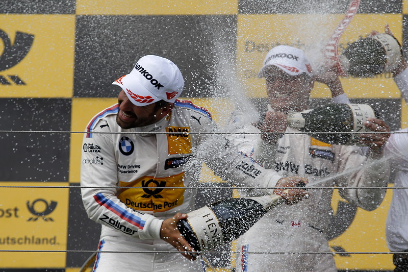 Hungaroring (HUN), 17. Juni 2017. DTM-Rennen 5. Auf dem Siegerpodest: Timo Glock, DEUTSCHE POST BMW M4 DTM, BMW Team RMG (RMR).