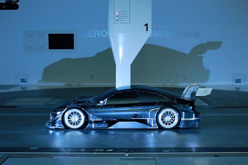 Aerodynamik Entwicklung fr die 2017er DTM Saison. BMW M4 DTM im BMW Group Aero Lab Windkanal.