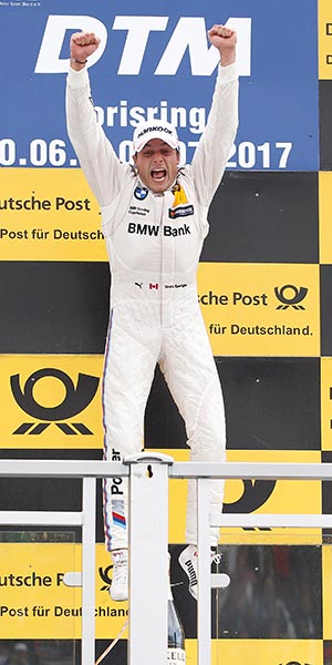 Auf dem Siegerpodest: Sieger Bruno Spengler (CAN), BMW Bank M4 DTM, BMW Team RBM.