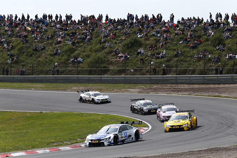 Maxime Martin (BEL) im SAMSUNG BMW M4 DTM, Timo Glock im DEUTSCHE POST BMW M4 DTM, Lucas Auer (AUT), Bruno Spengler (CAN) im BMW Bank BMM4 DTM und Paul di Resta (SCO).