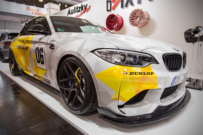 Essen Motor Show 2017: BMW M2 mit Carbon Frontlippe und Carbon Diffusor von RKP.