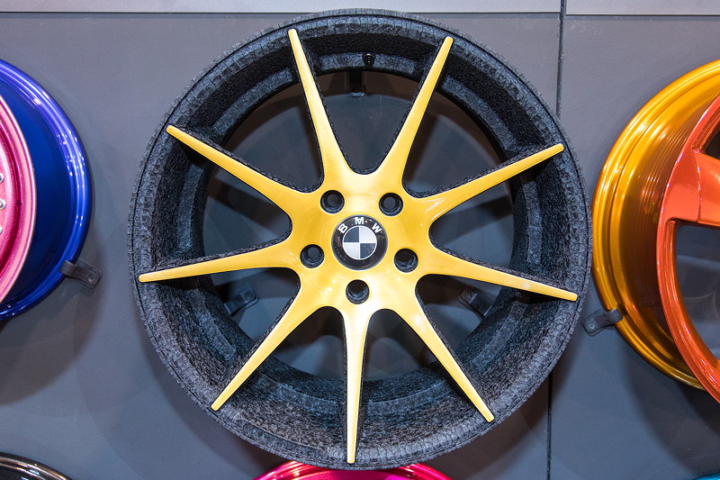Essen Motor Show 2017: Felgen auf dem Stand der Wheelcompany in Halle 2.