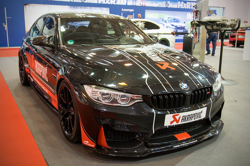 Essen Motor Show 2017: BMW M3 (F80) mit Akropovic Abgasanlage.
