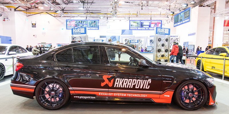 Essen Motor Show 2017: BMW M3 (F80) mit Akropovic Abgasanlage.