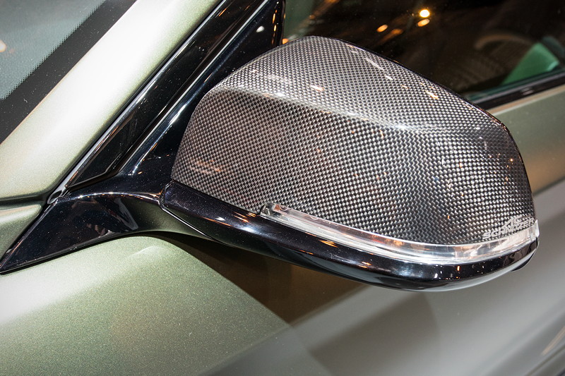 AC Schnitzer ACL2S, Aussenspiegelklappe in Carbon mit AC Schnitzer Schriftzug.