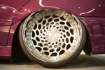 Custom Wheel in 12J x 20 Zoll, ET 12 (HA) und 295/25/20 Bereifung, Felgenstern silber lackiert.