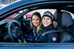 Königssee , 20. Februar 2017. BMW IBSF Bob + Skeleton-Weltmeisterschaften 2017. Gipfeltreffen Roßfeldstraße. Jacqueline Lölling (GER), Tina Hermann (GER).