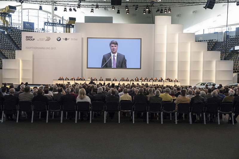 97. Ordentliche Hauptversammlung der BMW AG am 11.05.2017 in der Olympiahalle in Mnchen