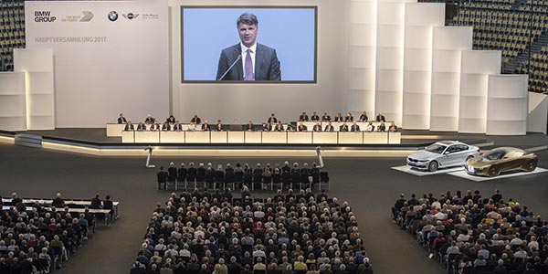 97. Ordentliche Hauptversammlung der BMW AG am 11.05.2017 in der Olympiahalle in München