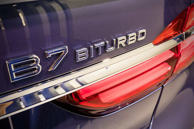 Alpina B7 Bi-Turbo Allrad (G12), Typ-Bezeichnung auf der Heckklappe