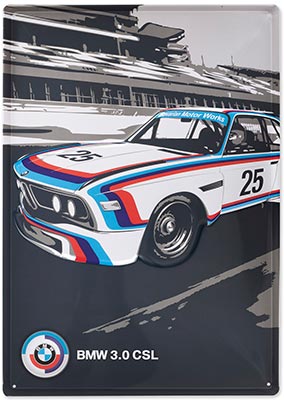 BMW Motorsport Blechschild Heritage