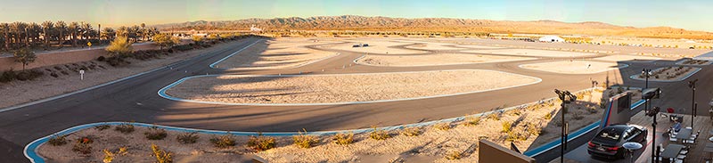 Panorama-Foto des BMW Driving Center West, aufgenommen w�hrend der Presse-Pr�sentation des BMW M760Li