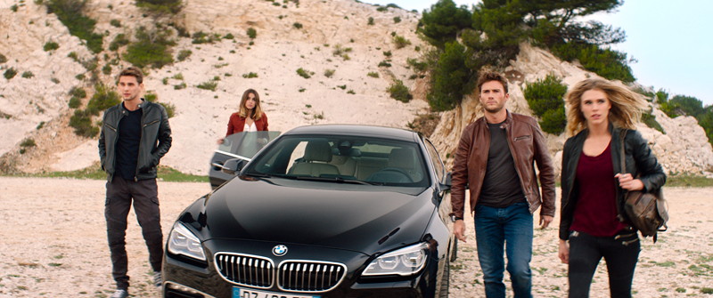 Hollywood-Star Scott Eastwood und das BMW 6er Gran Coup in 'Overdrive'.
