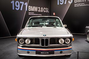 BMW 3,0 CSL (E9), ausgestellt von der BMW Group Classic auf der Techno Classica 2017